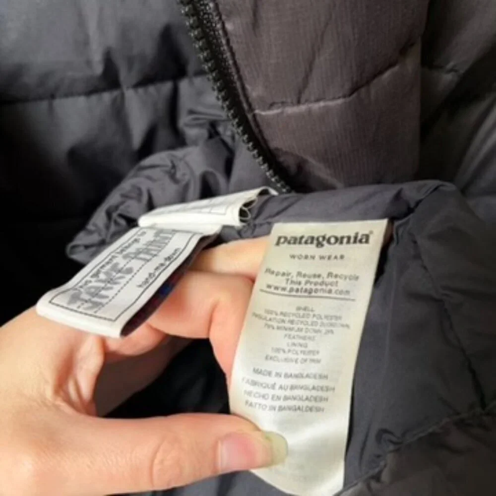 Patagonia Black Down Puffer Jacket Kids Medium 10